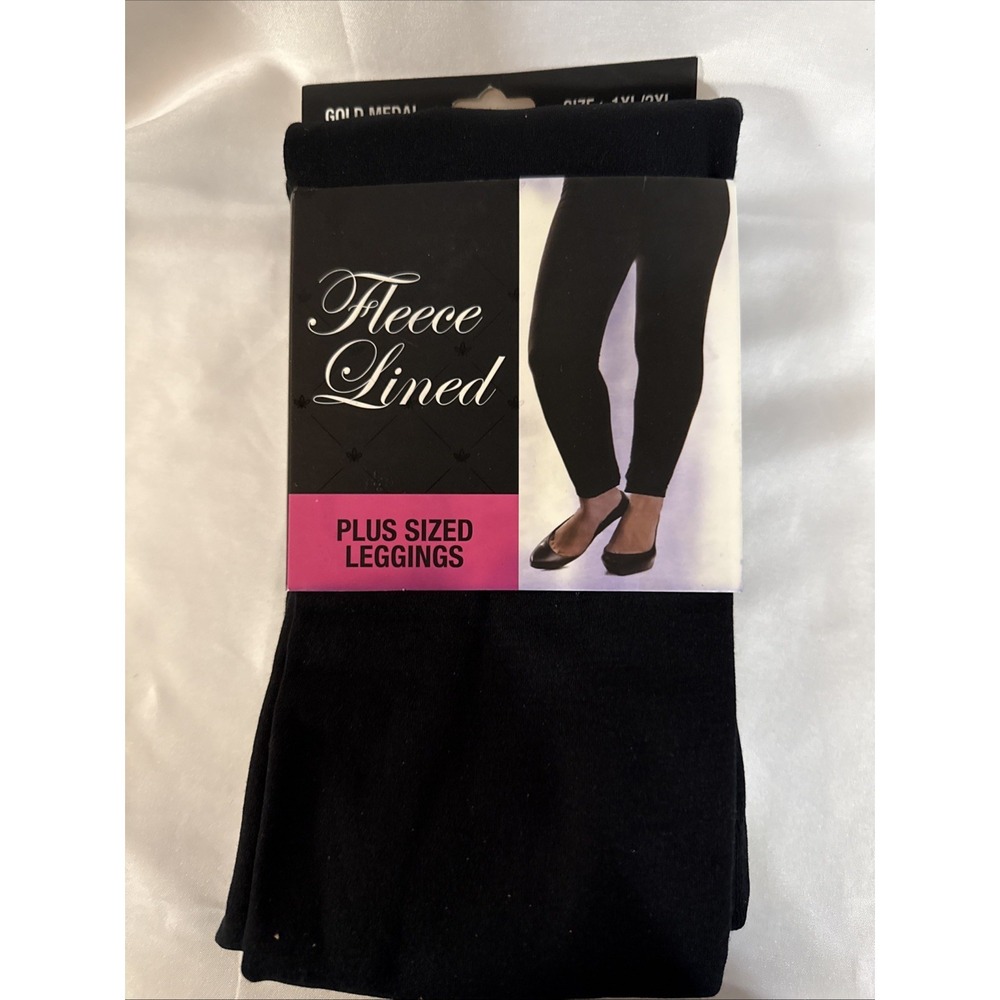 Gold Medal Fleece Lined Seamless Plus Size Leggings 1XL/2XL New